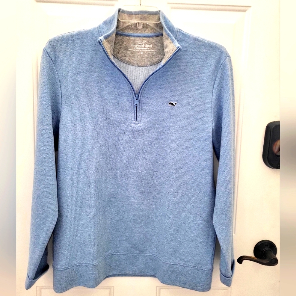 Vineyard Vines Saltwater 1/4 Zip Pullover Men's Performance size Medium
